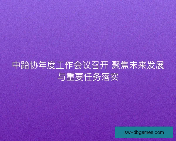 中跆协年度工作会议召开 聚焦未来发展与重要任务落实 中跆协年度工作会议召开 聚焦未来发展与重要任务落实